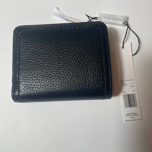 NWT Marc Jacobs Black Leather Wallet - Picture 4 of 5